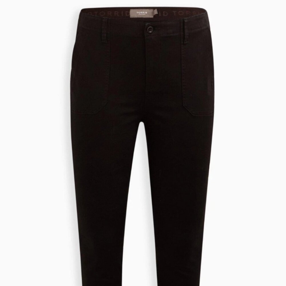 Torrid Comfort Flex Waistband Jogger Stretch Twill High-Rise Pant Size 10 Black